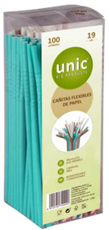 CAÑITA PAPEL FLEXIBLE UNIC 100U