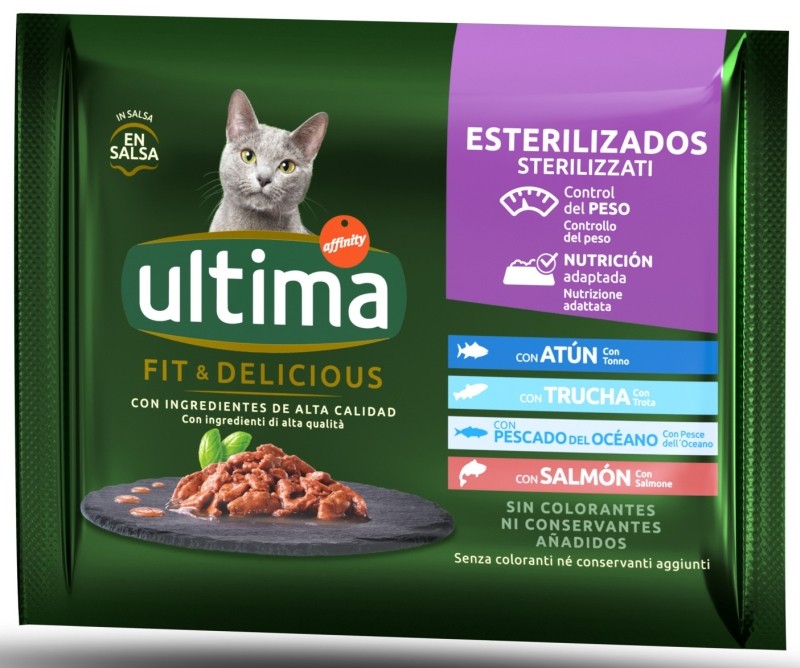 ULTIMA GATO FIT&DELIC 4X85G PESCADO