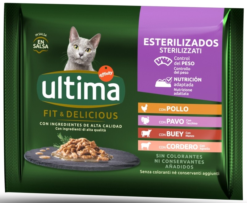 ULTIMA GATO FIT&DELIC 4X85G CARNE
