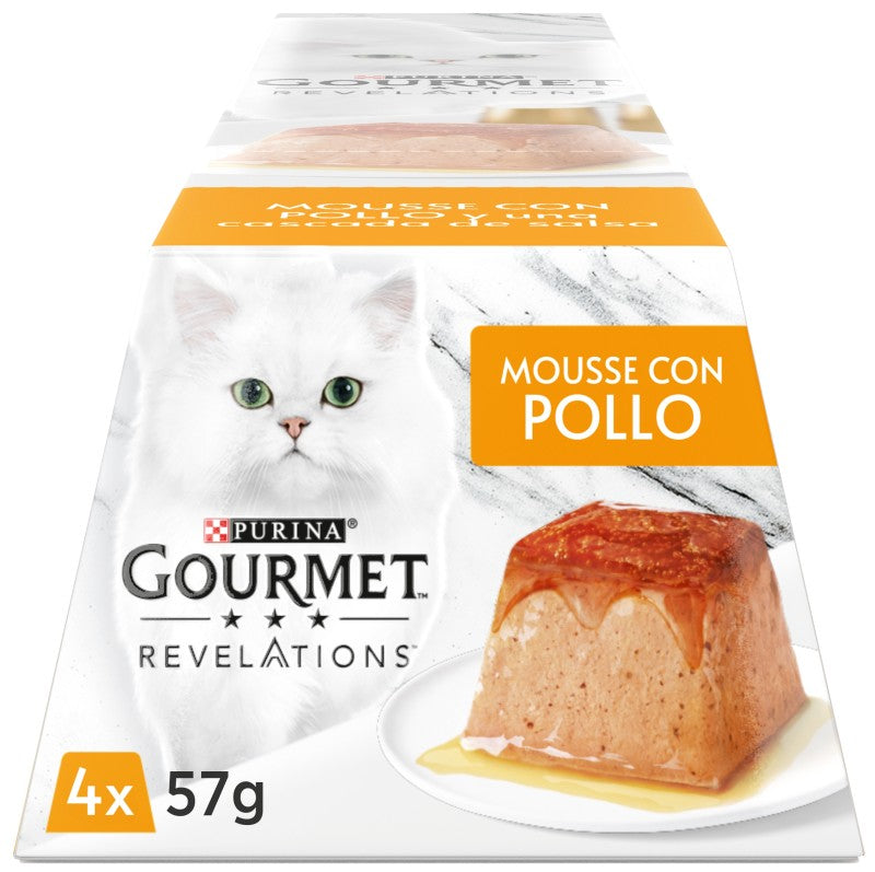 GOURMET REVELAT 4X57G MOUSSE POLLO