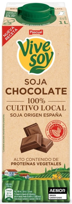 BEBIDA SOJA VIVE SOY 1L CHOCOLATE