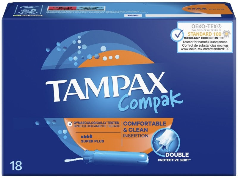 TAMPAX COMPAK SUPER PLUS 18U