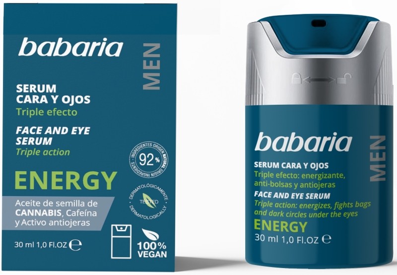 SERUM BABARIA MEN 30 CARA/OJO ENERG