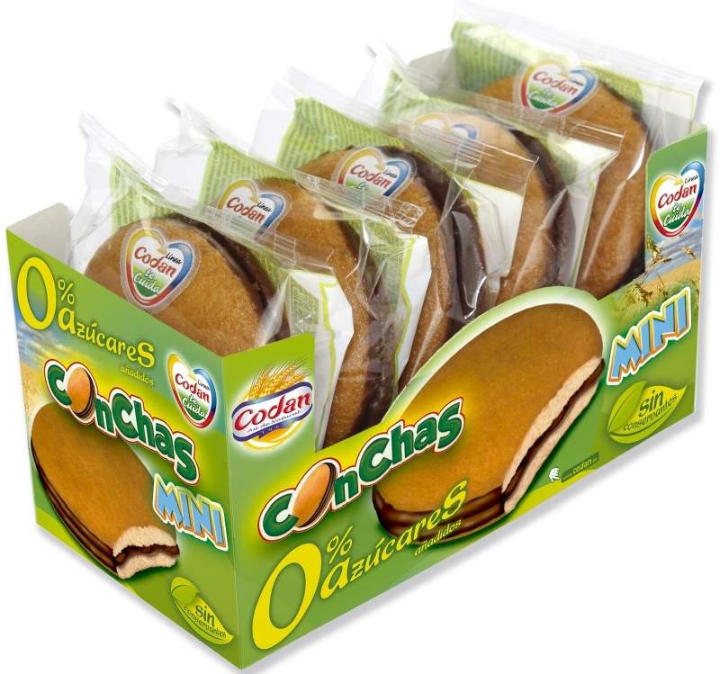 MINI CONCHAS CODAN 180G 5U S/AZUC