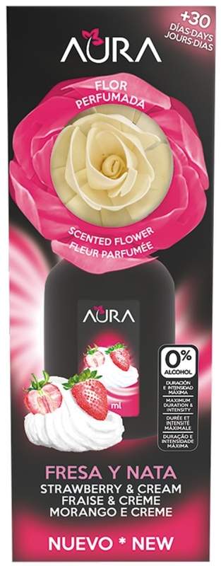 AMB AURA FLOR 40ML FRESA Y NATA