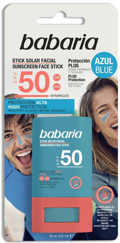 SUN FAC STICK BABARIA 20 F50 AZUL