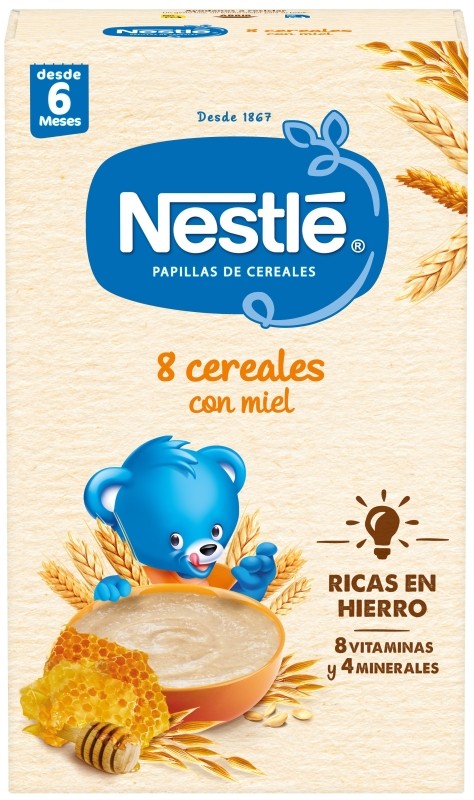 PAPILLA NESTLE 475 8 CEREALES-MIEL