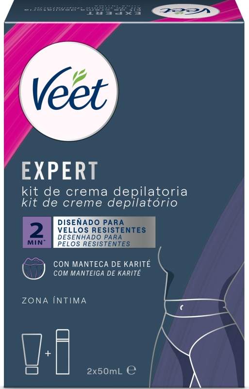 DEPIL VEET EXPER KIT INTIM 50ML 2U