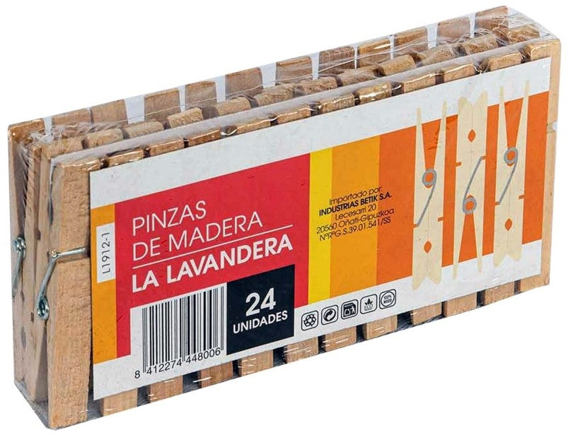 PINZAS MADERA BETIK 24U