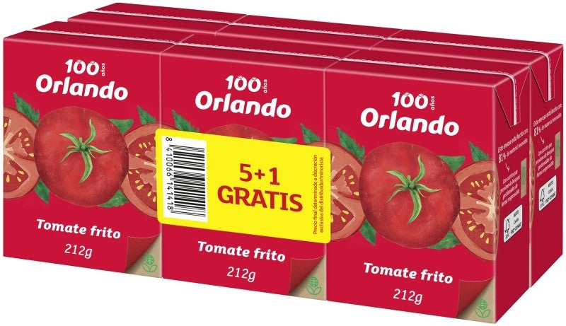 TOMATE FRITO ORLANDO BK 212G PK6