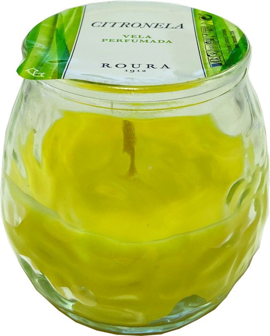 VELA VASO PERF ROURA CITRONELA