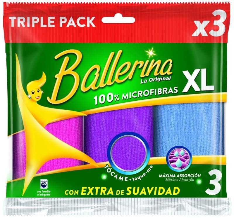 BAYETA BALLERINA MICROFIBRA TRIO