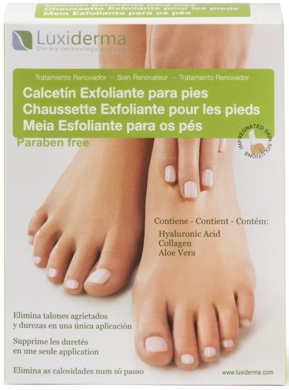 CALCETIN EXFOLIANTE LUXIDERMA 2U