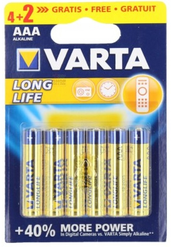 PILA VARTA LONGLIFE AAA 4+2U