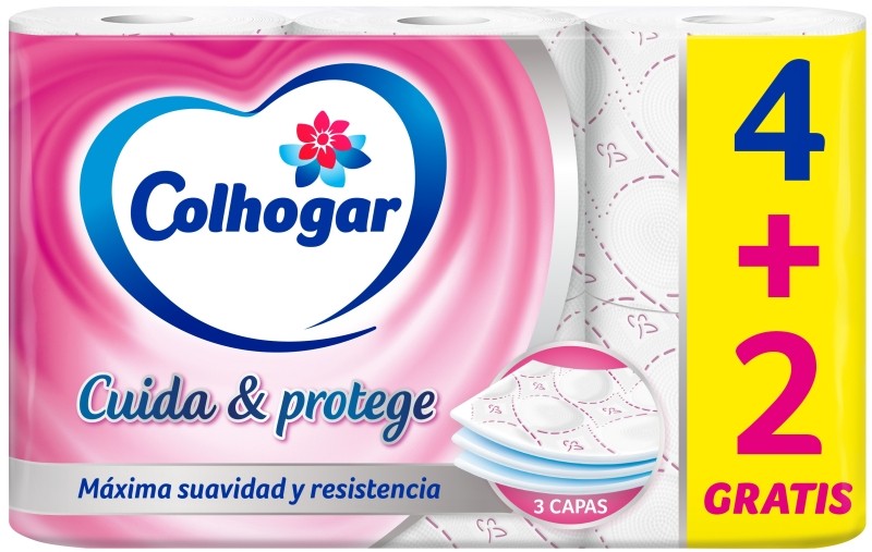PAPEL COLH CUID&PROTEC 3C 4+2 ROL