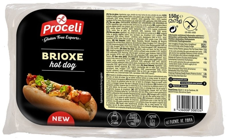 PAN HOT DOG BRIOXE PROCELI 150G