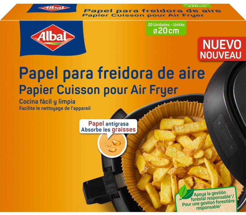 PAPEL FREIDORA AIRE ALBAL 20U