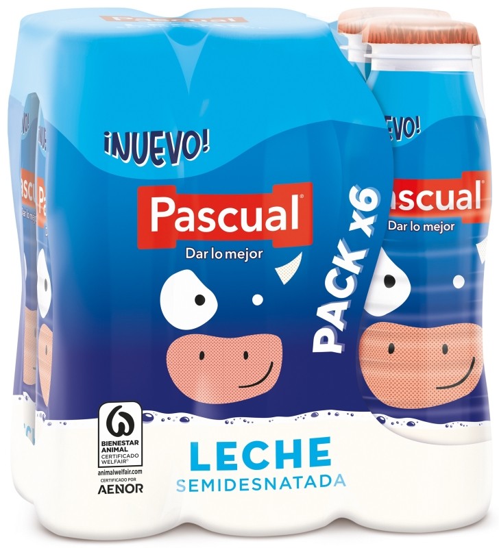 LECHE SEMI-DES PASCUAL PET 188 PK6
