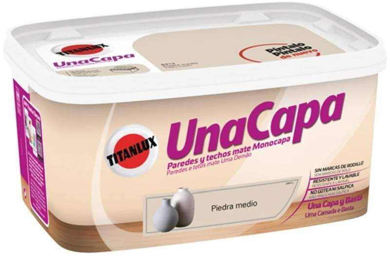 TITANLUX UNA CAPA 4L PIEDRA MEDIO