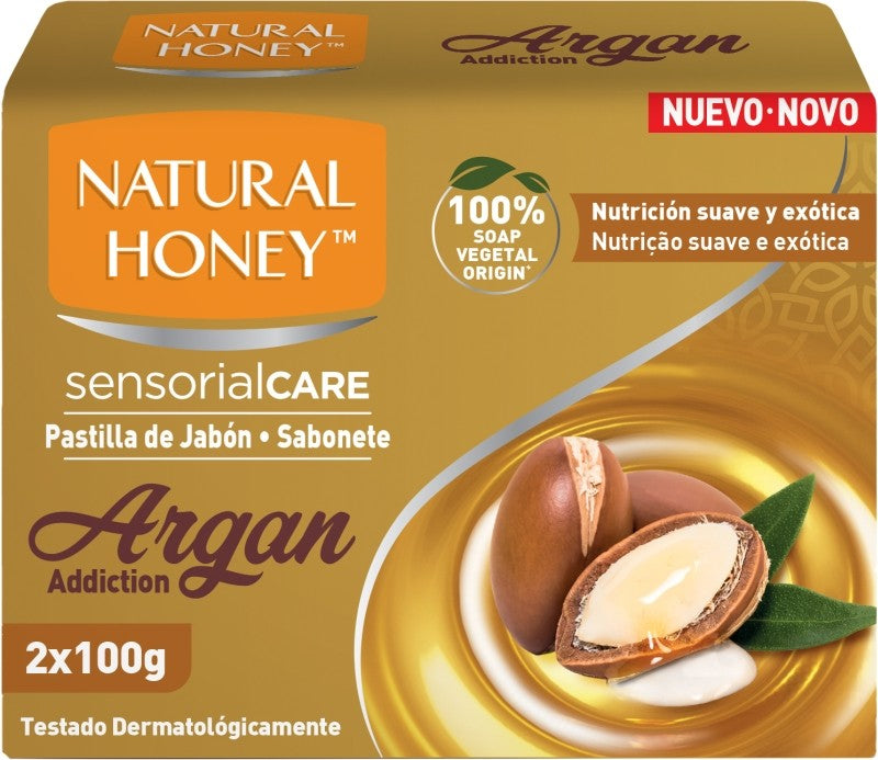 JABON NAT HONEY 100G PK2 ARGAN