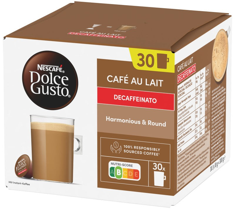 CAFE D.GUSTO C/LECHE DESCAF 30 CAP