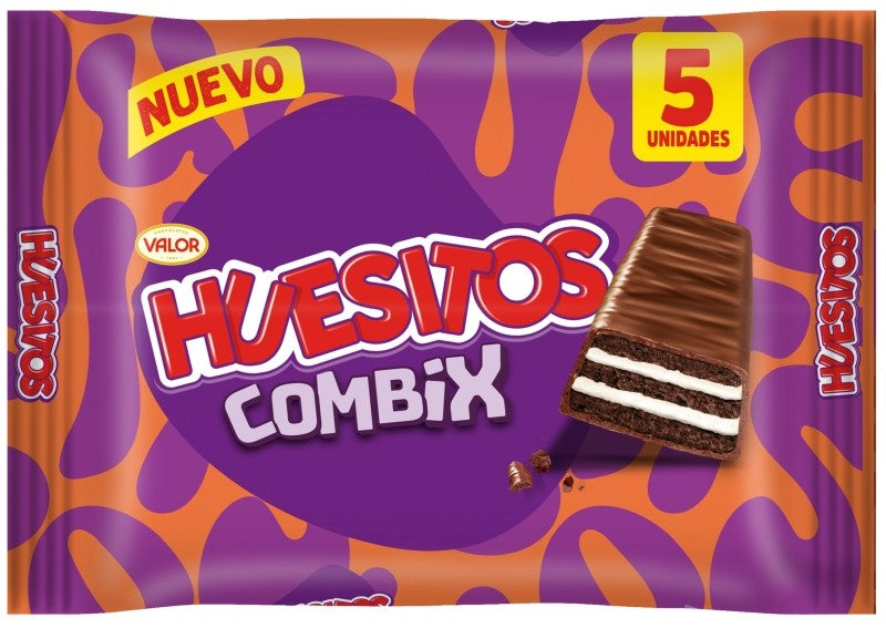 CHNAS HUESITOS COMBIX LECHE 20G PK5