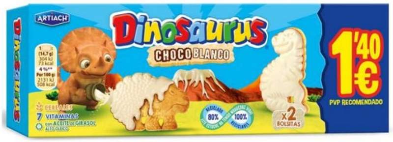 GALLET DINOSA 88G CHOC BCO PVP1,40¤