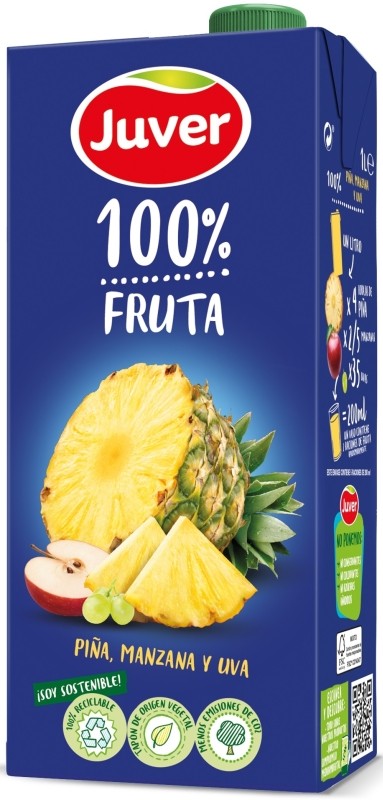 ZUMO JUVER 1L PIÑA-MANZANA-UVA