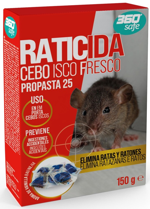 RATICIDA 360 SAFE CEBO FRESCO 150G