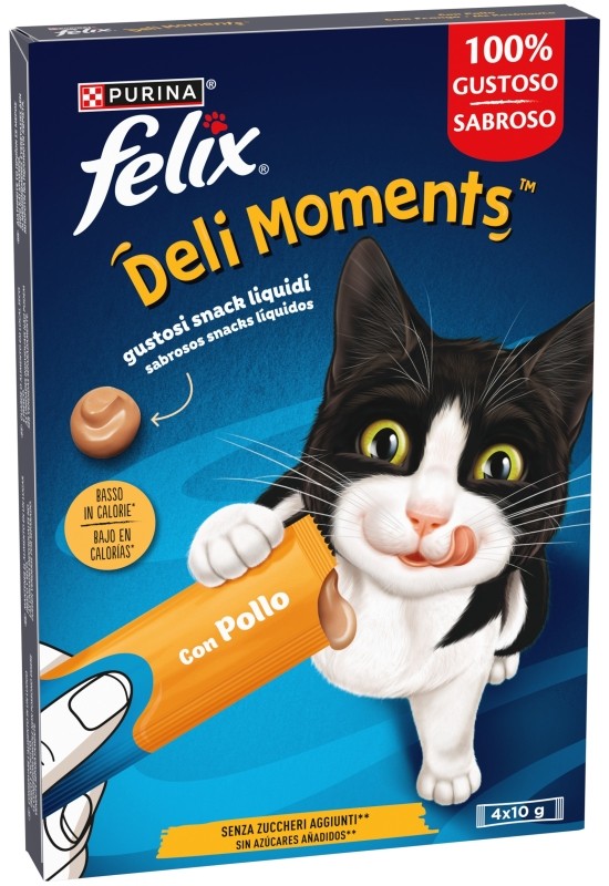 FELIX DELIM SNACKS GATO 4X10G POLLO