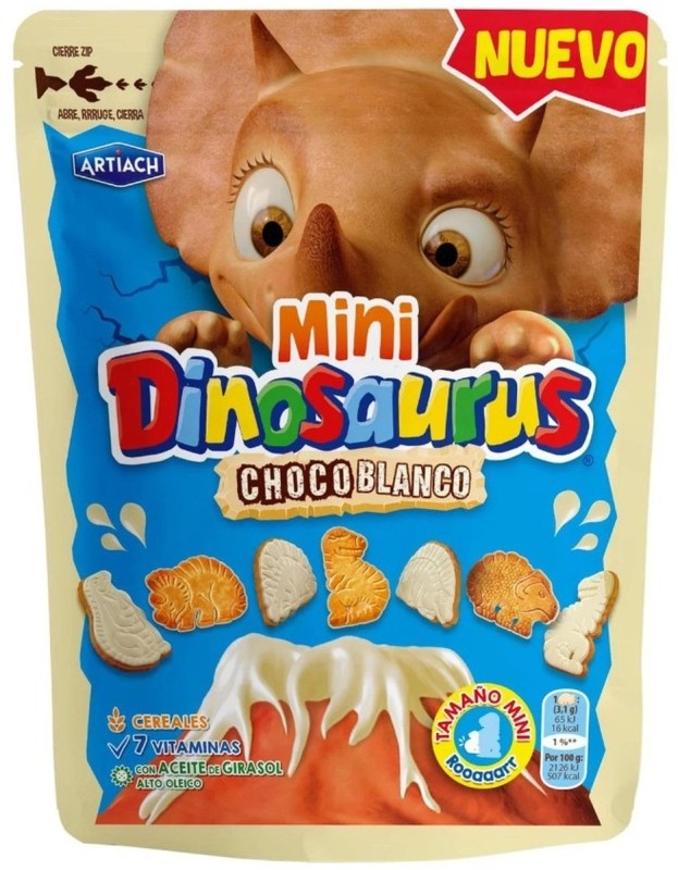 GALLET MINI DINOSA CHOC BCO 100