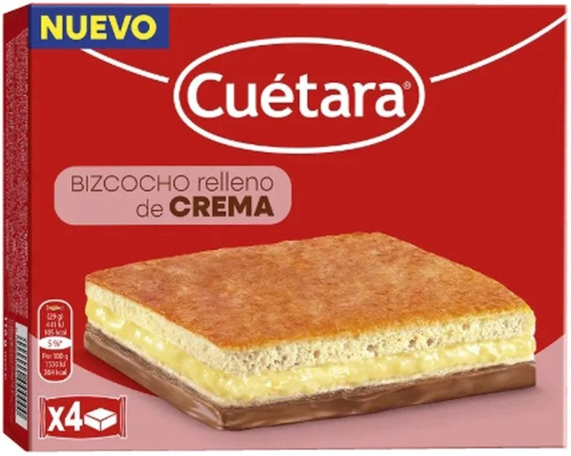BIZCOCHO CUETARA 4U SANDWICH CREMA
