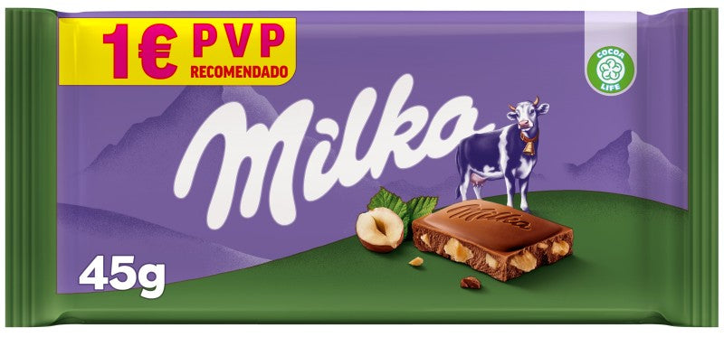 CHNAS MILKA AVELLANA 45G PVP 1¤