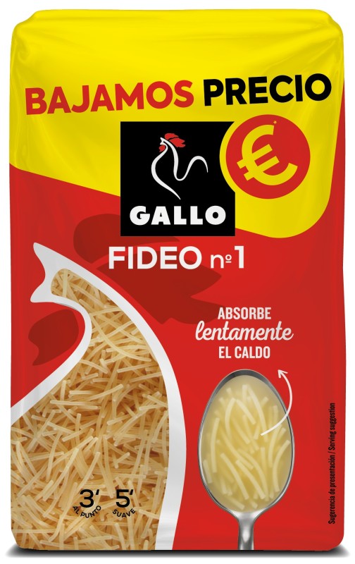 PASTA GALLO FIDEOS N.1 400