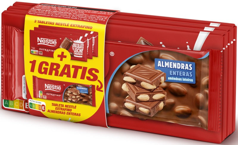 CH NESTLE EXTRAFINO 125G PK3+ALMEND